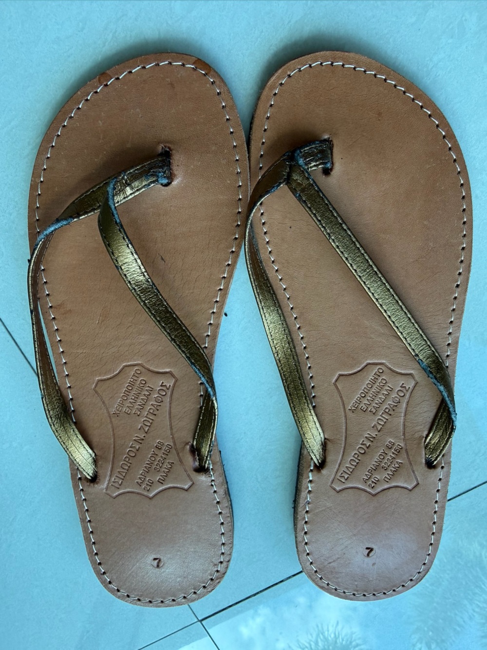 Greek Leather Sandals / Plaka Athens